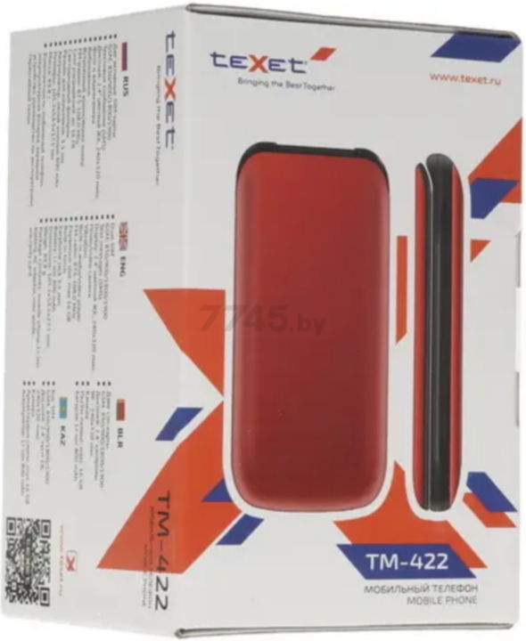 Мобильный телефон TEXET TM-422 Red - Фото 13