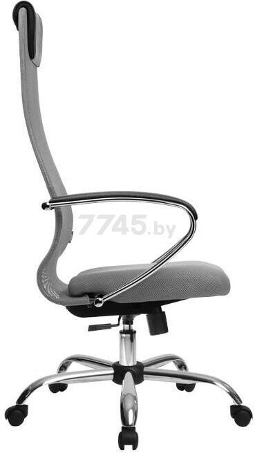 Кресло компьютерное METTA SU-BК-8 CH светло-серый - Фото 3