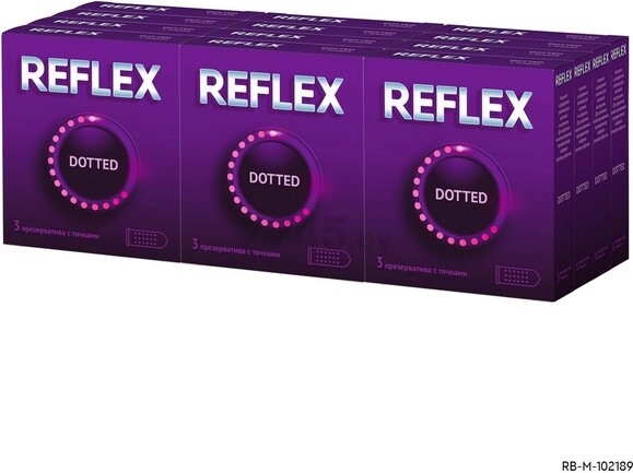 Презервативы REFLEX Dotted 3 штуки (9250437068) - Фото 5