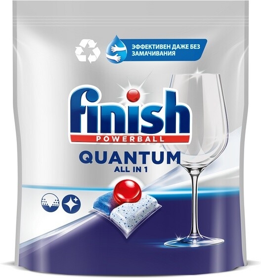 Капсулы для посудомоечных машин FINISH Quantum All in 1 60 штук (0011181612) - Фото 15