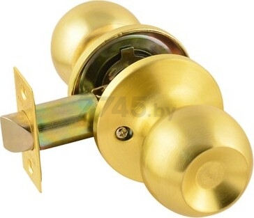 Ручка дверная с защелкой (кноб) LOCKIT ЗШ-05 M607PS SB золото матовое