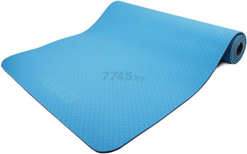 Коврик для йоги TORRES Comfort 6 TPE сине-серый 173х61х0,6 см (YL10086) - Фото 2