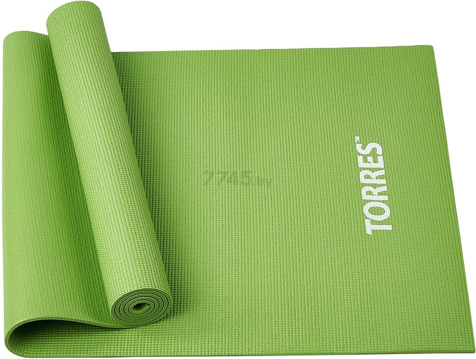 Коврик для йоги TORRES Optima 6 зеленый 173х61х0,6 см (YL10036)