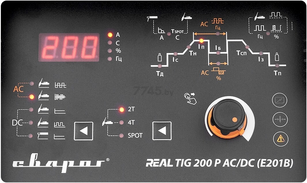 Инвертор сварочный СВАРОГ Real tig 200 P AC/DC E201B Black (99292) - Фото 4