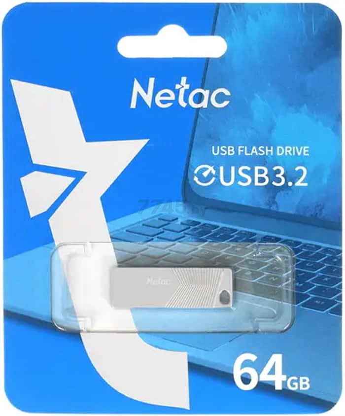 USB-флешка 64 Гб NETAC UM1 Highspeed USB 3.2 (NT03UM1N-064G-32PN) - Фото 9