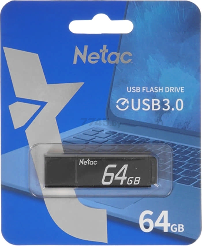 USB-флешка 64 Гб NETAC U351 USB 3.0 (NT03U351N-064G-30BK) - Фото 5