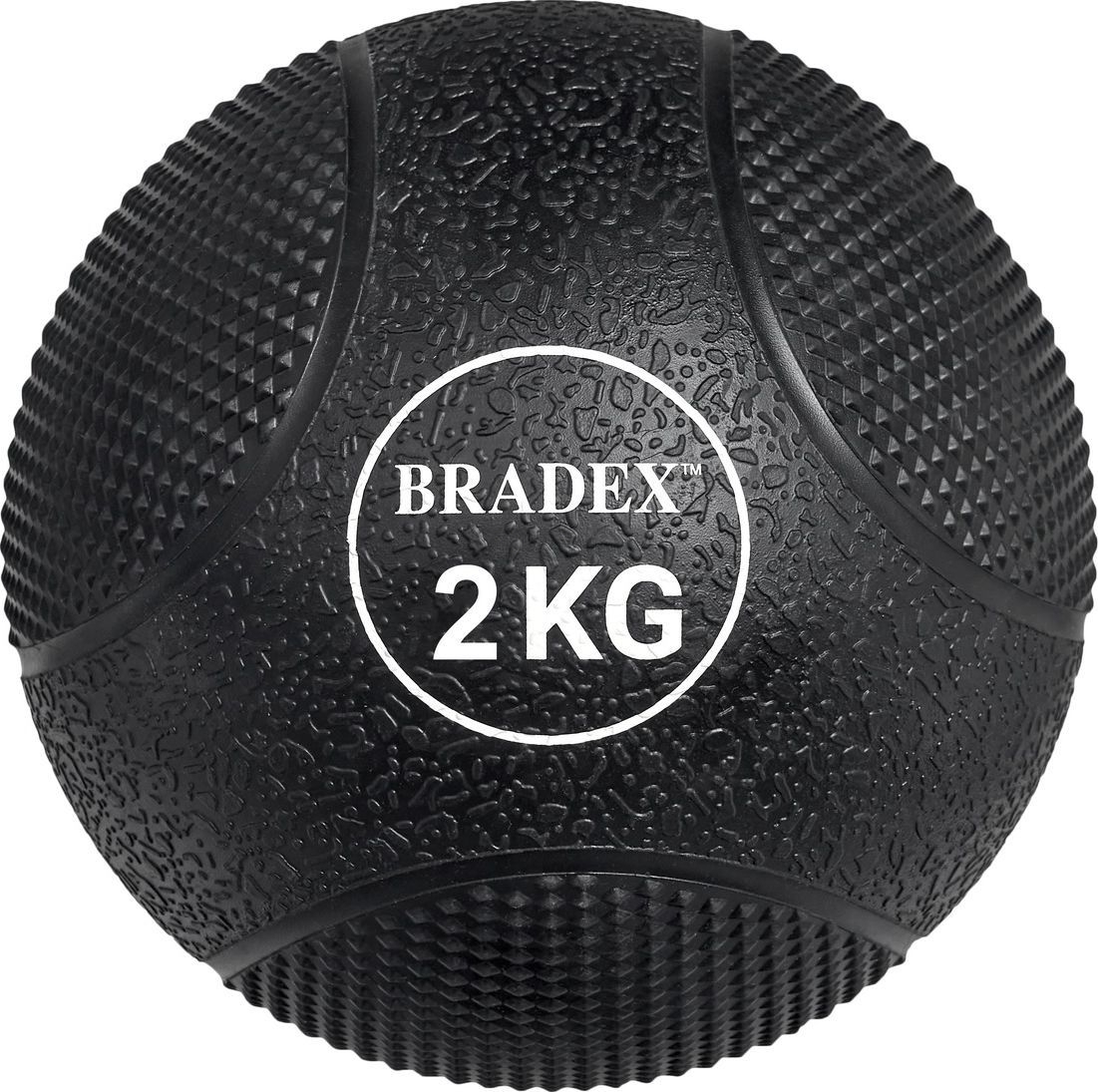 Медицинбол BRADEX резиновый 2 кг (SF 0771) - Фото 5