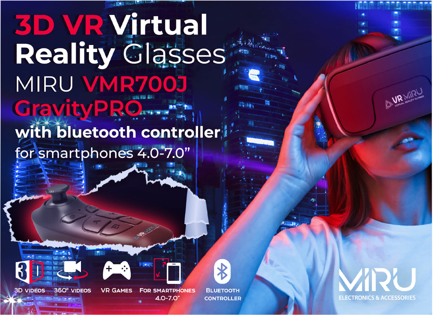 Oчки виртуальной реальности MIRU VMR700J Gravity PRO - Фото 26