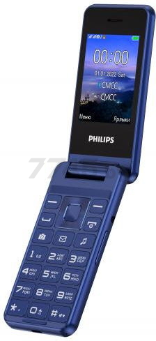 Мобильный телефон PHILIPS Xenium E2601 синий (CTE2601BU/00) - Фото 2