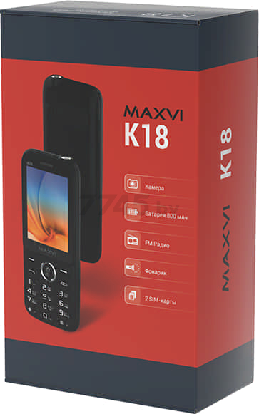 Мобильный телефон MAXVI K18 Black - Фото 10