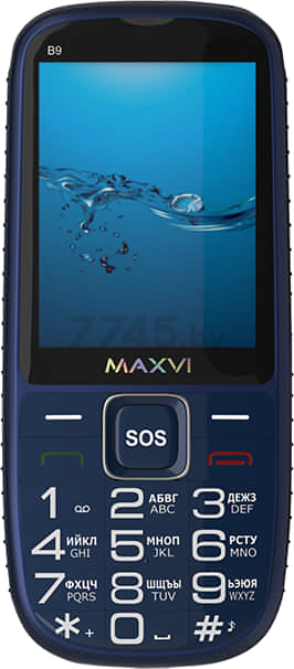 Мобильный телефон MAXVI B9 Blue - Фото 2