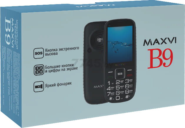 Мобильный телефон MAXVI B9 Blue - Фото 10