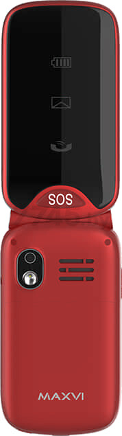 Мобильный телефон MAXVI E6 Red - Фото 3
