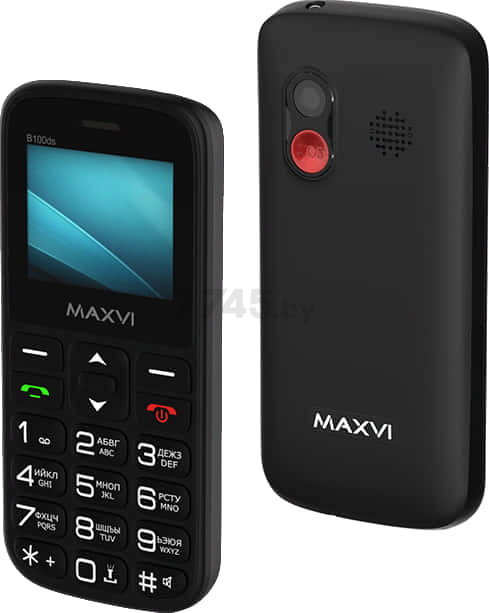 Мобильный телефон MAXVI B100ds Black - Фото 2