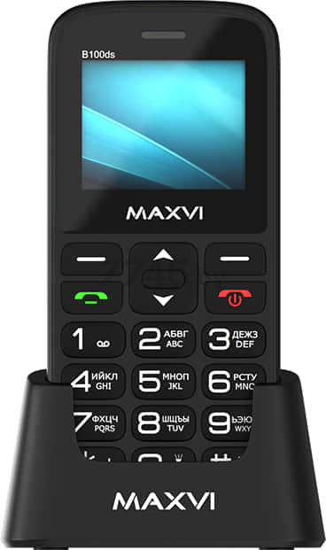 Мобильный телефон MAXVI B100ds Black - Фото 3