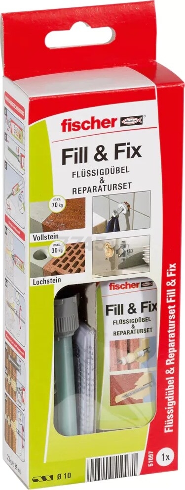 Анкер химический FISCHER Fill&Fix 25 мл (51097f) - Фото 2