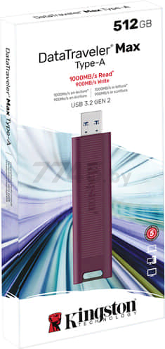 USB-флешка 512GB KINGSTON DataTraveler Max Type-A (DTMAXA/512GB) - Фото 5