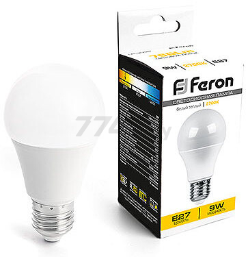Лампа светодиодная E27 FERON LB-3092 9 Вт 2700K (41373)