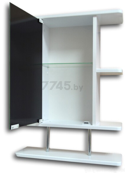 Шкаф с зеркалом для ванной ГАММА 10/1М левый (4785) - Фото 2