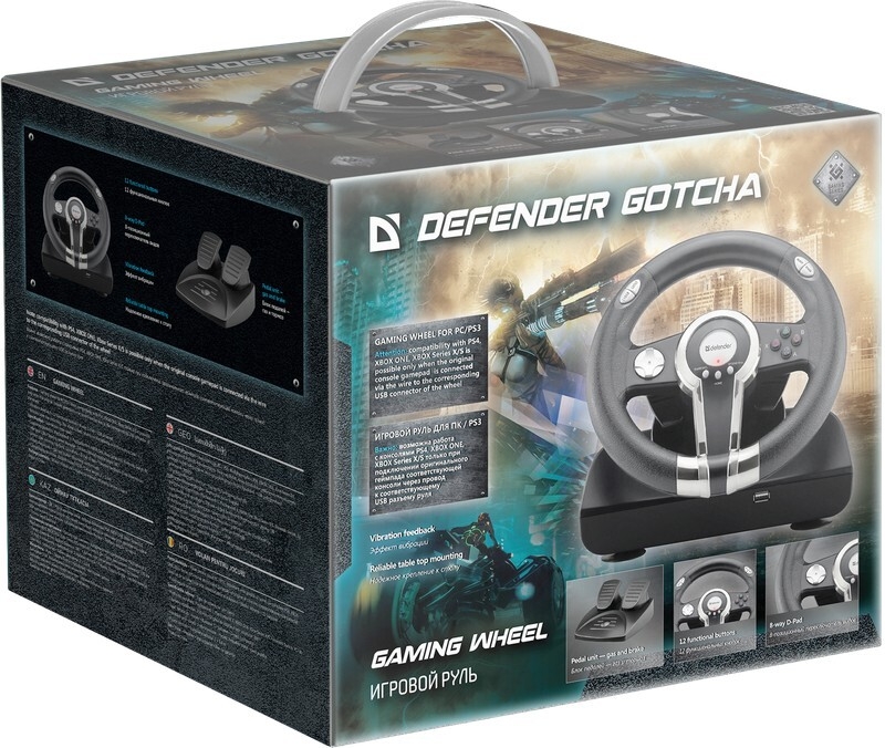 Игровой руль DEFENDER Gotcha PC/PS3 (64398) - Фото 8