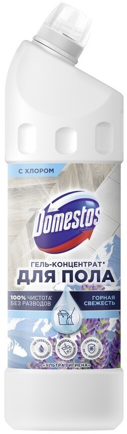 Средство для мытья полов и стен DOMESTOS Ультра гигиена Горная свежесть 1 л (0031035063)