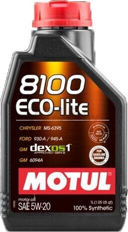 Моторное масло 5W20 синтетическое MOTUL 8100 Eco-Lite 1 л (109102)