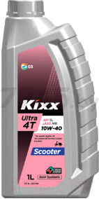 Масло четырехтактное 10W40 полусинтетическое KIXX Ultra 4T SL 1 л (L5108AL1E1)