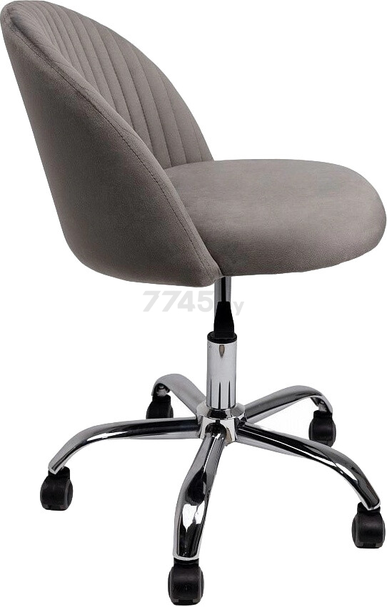 Кресло компьютерное AKSHOME Sirena велюр/серый (85662) - Фото 2