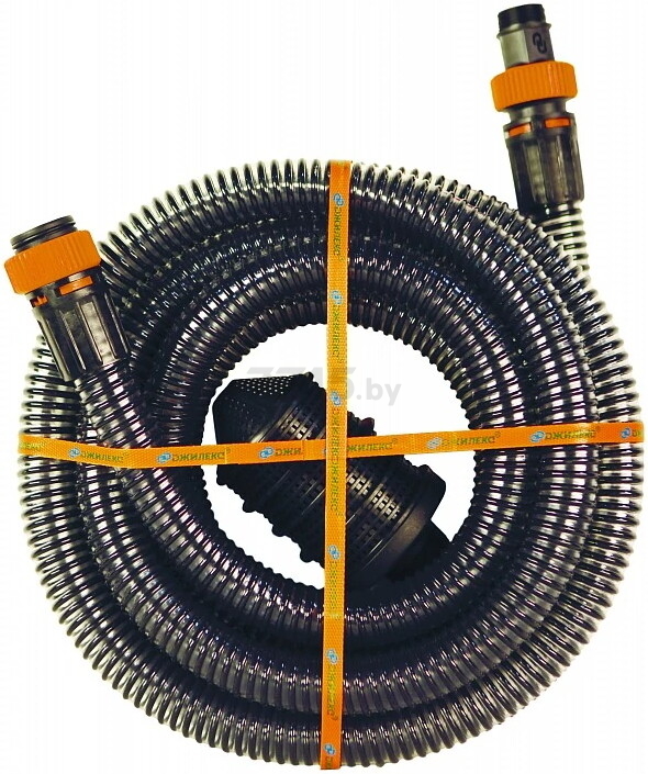 Шланг всасывающий ДЖИЛЕКС Уж 32 мм с обратным клапаном и фильтром 1" 7,5 м  (9814)
