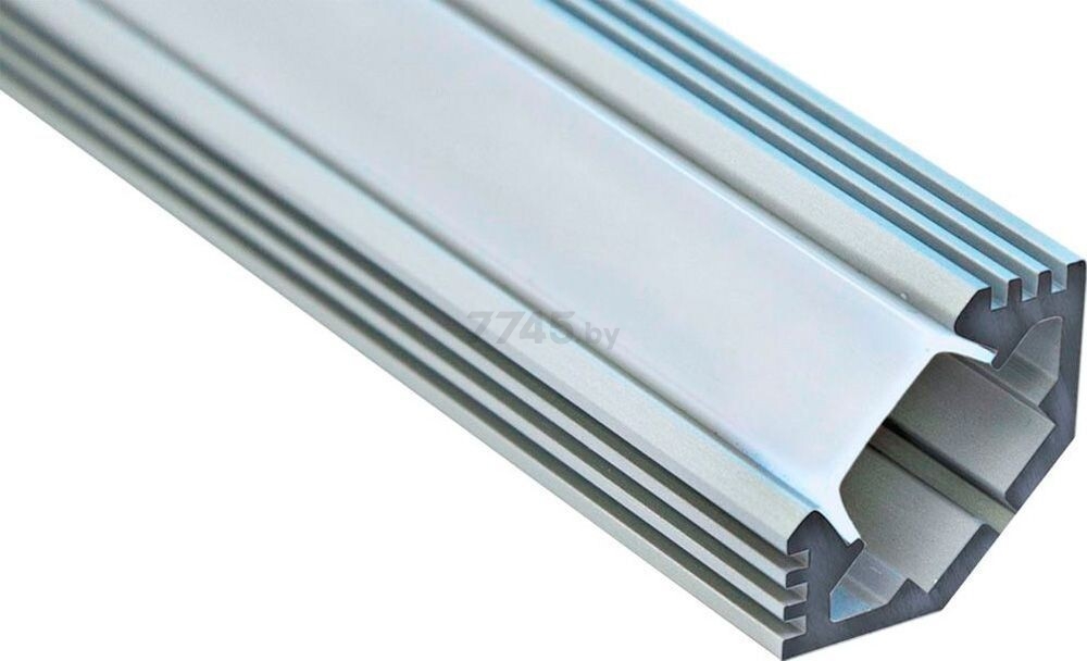 Профиль для светодиодной ленты угловой с фаской FERON CAB272 2 м серебро (10270)