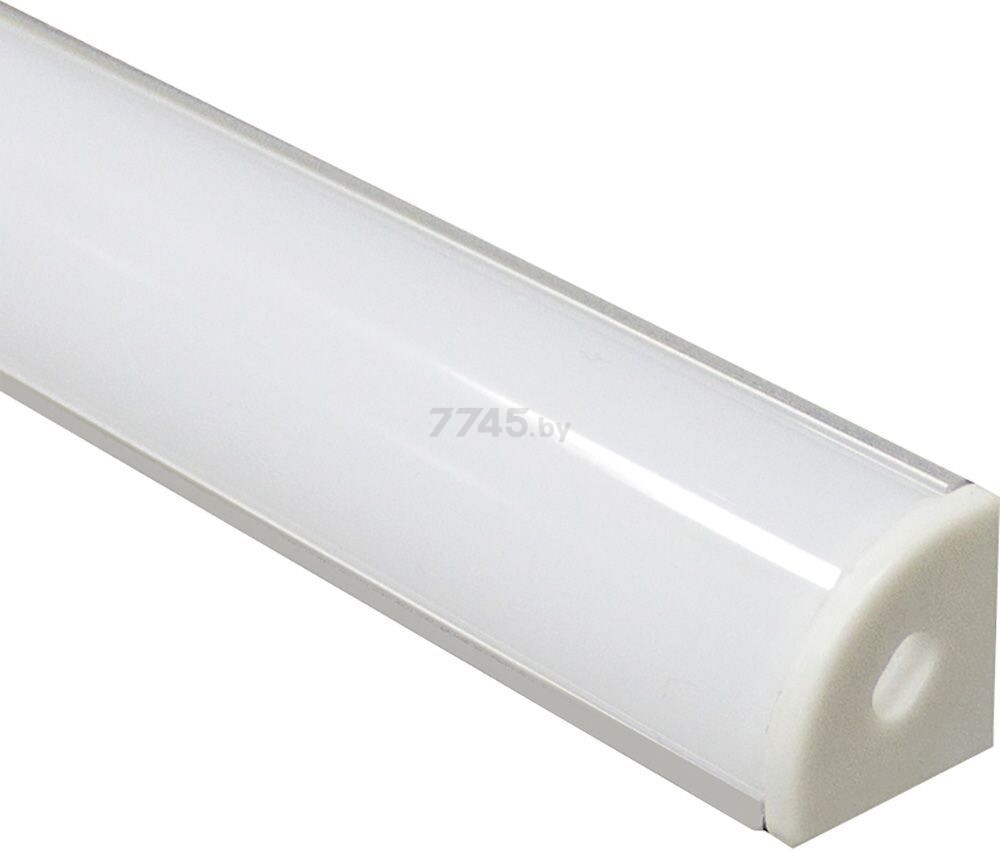 Профиль для светодиодной ленты угловой круглый 16х16х2000 мм FERON CAB280 серебро (10299)
