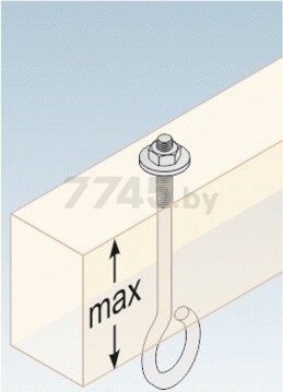 Крепление для качелей 110 мм DOMAX MHA 110 М12 (885001) - Фото 3