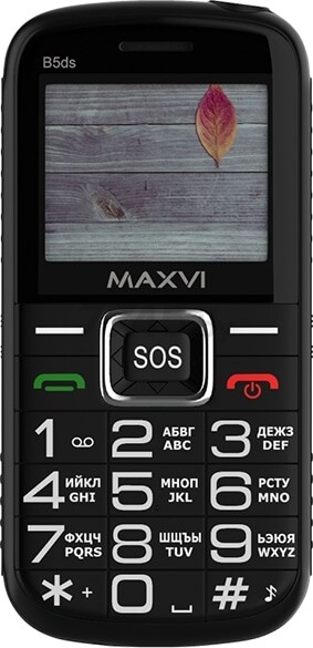 Мобильный телефон MAXVI B5ds Black - Фото 2