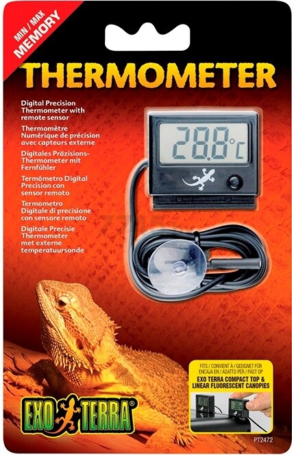 Термометр для террариума EXO TERRA PT2472 Цифровой прецизионный (H224727)