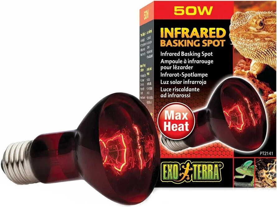 Лампа инфракрасная для террариума EXO TERRA Infrared Basking Spot 50 Вт PT2141 (H221412)