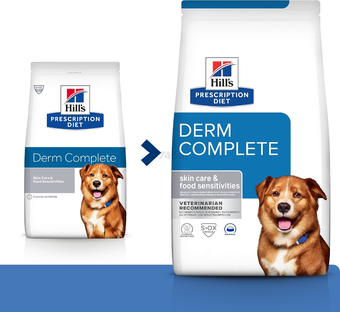 Сухой корм для собак HILL'S Prescription Diet Derm Complete 1,5 кг (52742042329) - Фото 4