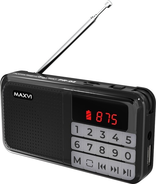 Радиоприемник MAXVI PR-02 черный