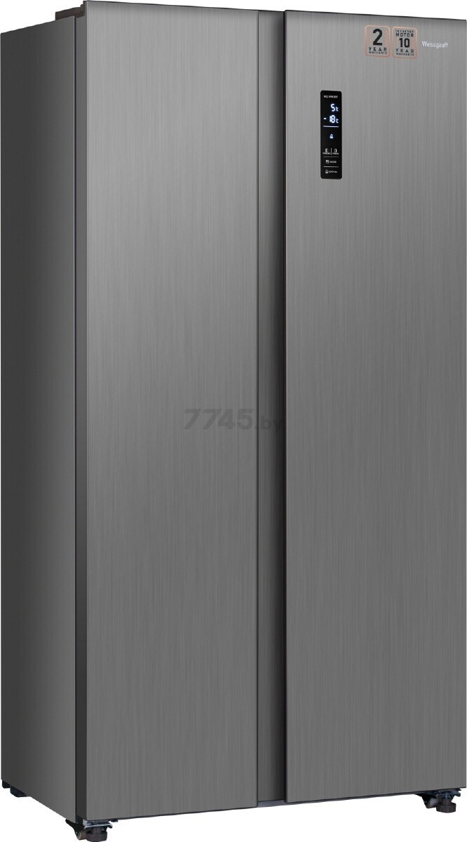 Холодильник WEISSGAUFF WSBS 500 NFX Inverter - Фото 2