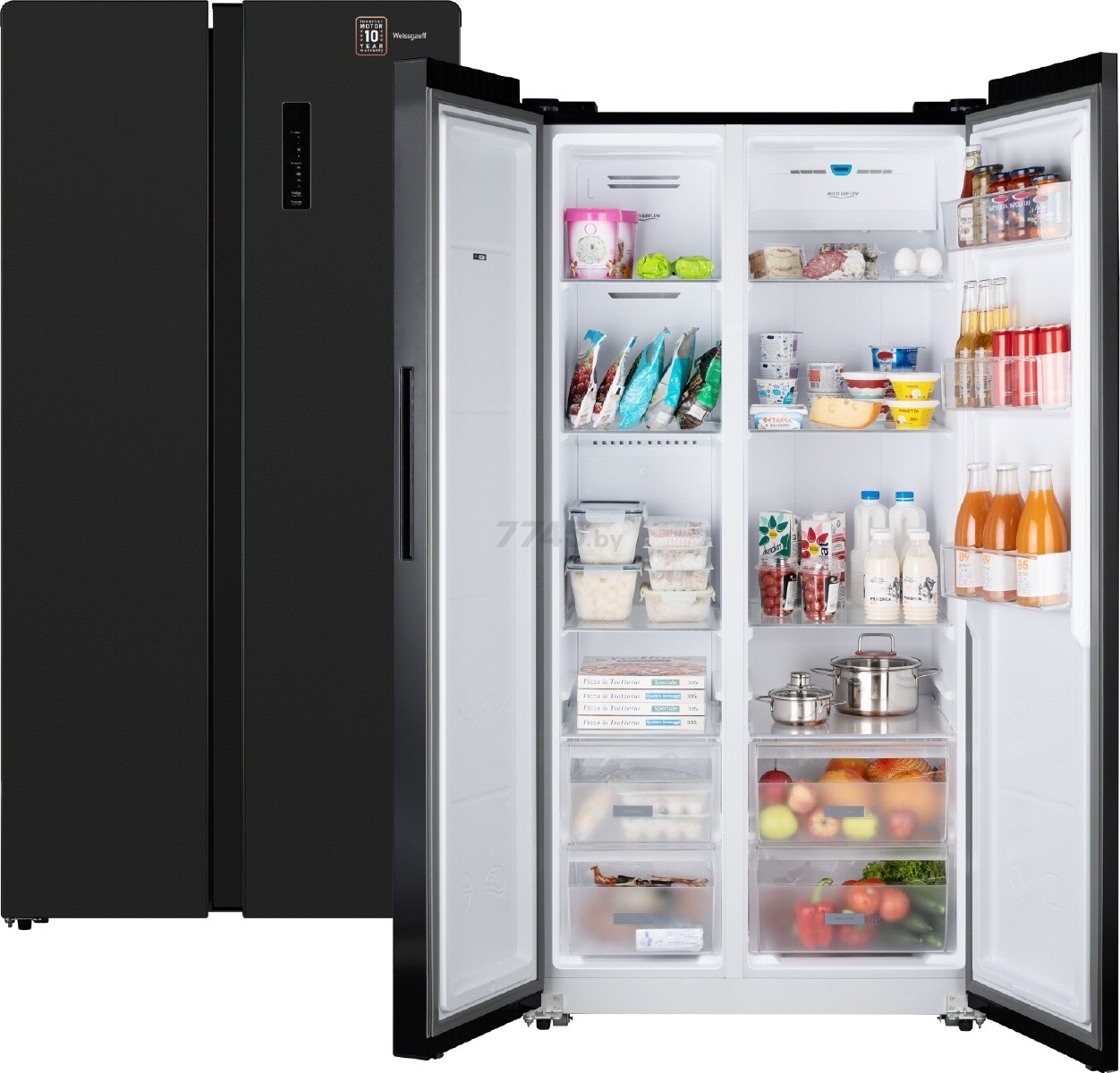 Холодильник WEISSGAUFF WSBS 600 XB NoFrost Inverter - Фото 10