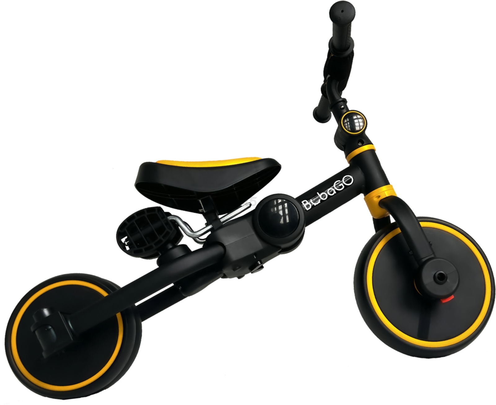 Велосипед-беговел детский трехколесный BUBAGO Flint Black-Yellow (BG-F- 109-3) - Фото 5