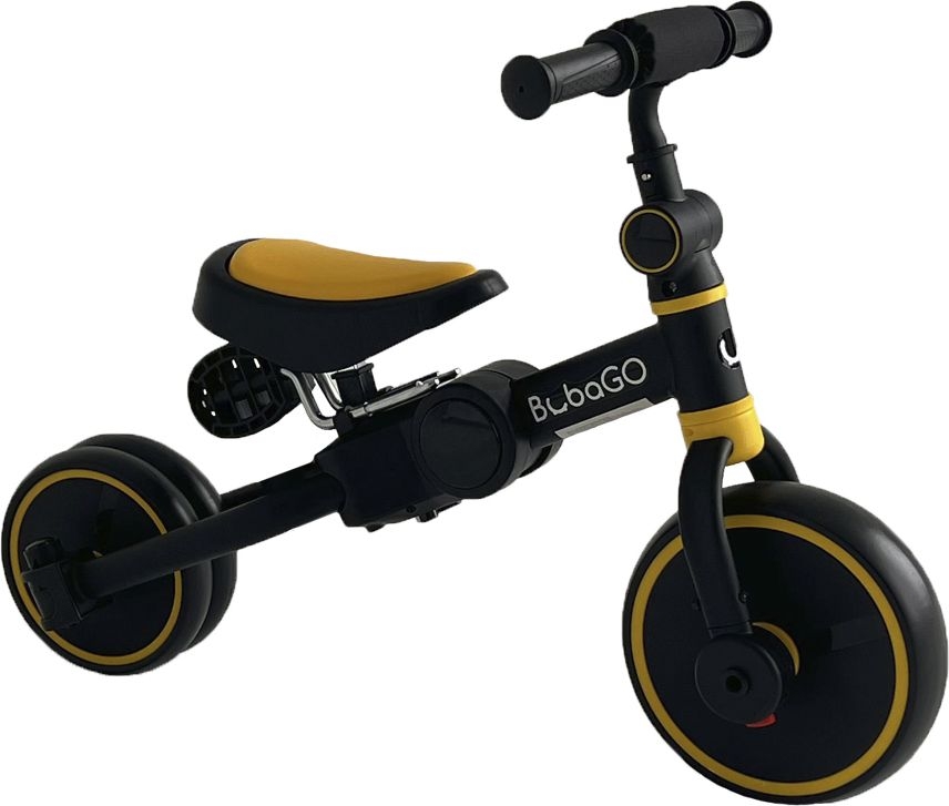 Велосипед-беговел детский трехколесный BUBAGO Flint Black-Yellow (BG-F- 109-3) - Фото 3