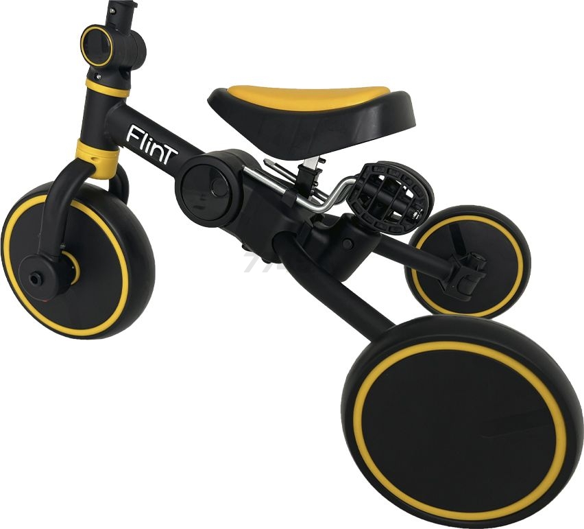 Велосипед-беговел детский трехколесный BUBAGO Flint Black-Yellow (BG-F- 109-3) - Фото 9