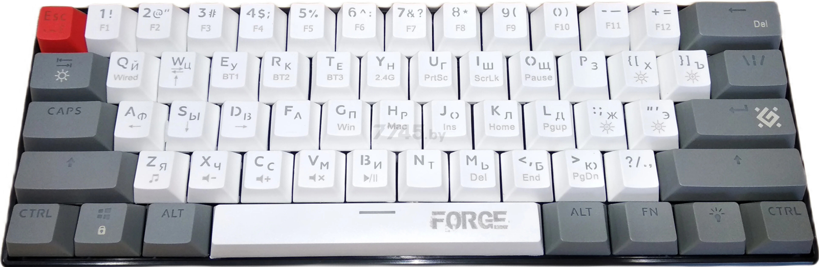 Клавиатура игровая беспроводная механическая DEFENDER Forge GK-345 красные свитчи  (45346) - Фото 6