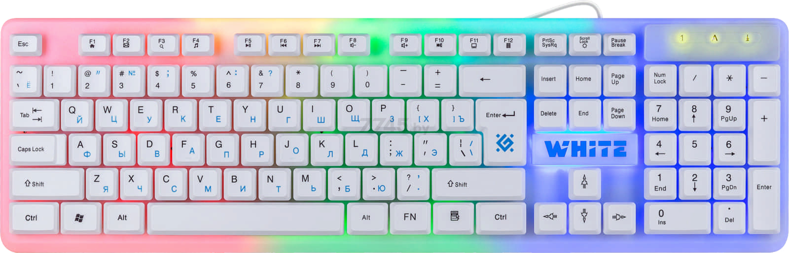 Клавиатура игровая DEFENDER White GK-172 RU (45172)