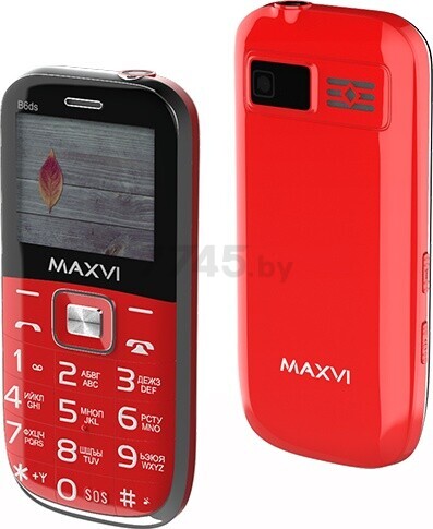 Мобильный телефон MAXVI B6ds Red - Фото 4