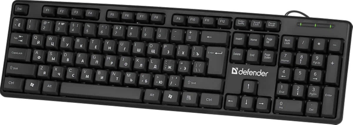 Клавиатура DEFENDER Element HB-520 USB Black (45522)