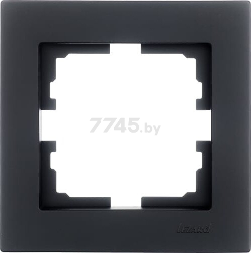 Рамка горизонтальная LEZARD Vesna черный бархат (742-4200-146)