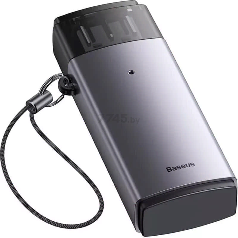 Картридер BASEUS Lite Series USB-A to SD/TF Grey (WKQX060013) - Фото 2