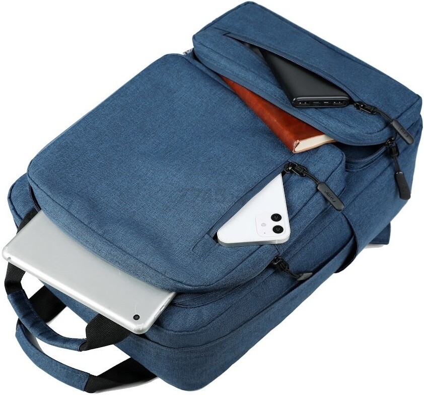 Рюкзак для ноутбука MIRU MBP-1058 Efektion 15.6" темно-синий - Фото 7