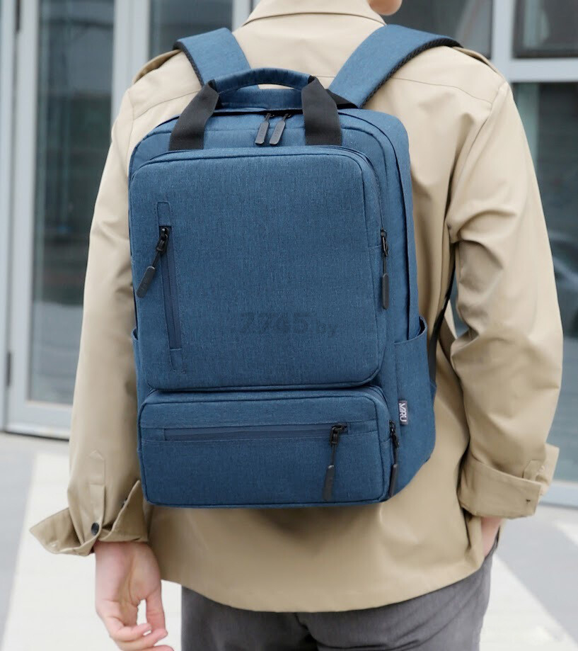 Рюкзак для ноутбука MIRU MBP-1058 Efektion 15.6" темно-синий - Фото 12